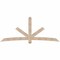 Ekena Millwork Alberta Smooth Timber Gable Bracket, Douglas Fir, 108"W x 45"H x 3 1/2"D x 5 1/2"F, 10/12 Pitch GBW108X45X0406ALB00SDF - alternate 1